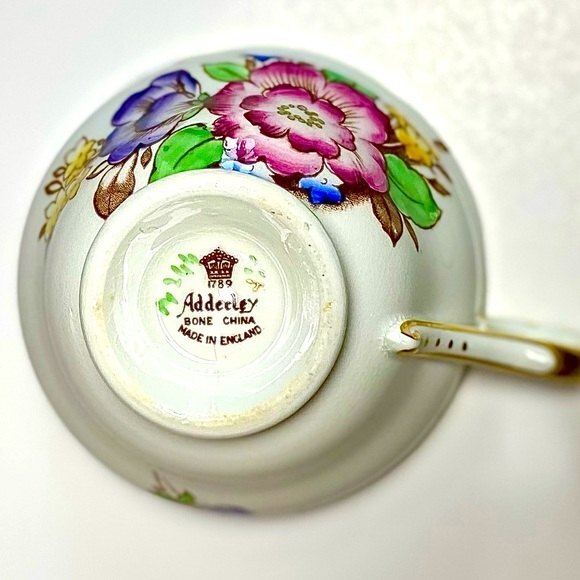 Vintage Royal Adderley Bone China Teacup & Saucer - Picture 4 of 5